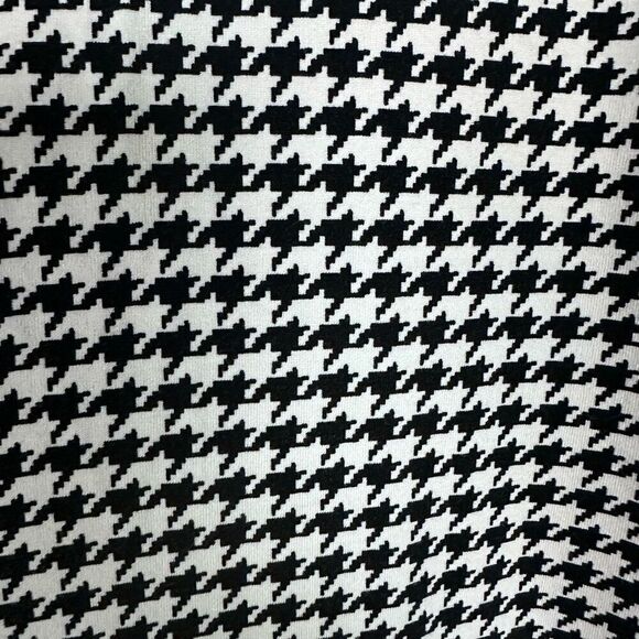 J. Jill Houndstooth Small Black and Cream Open Front Cardigan - Picture 7 of 9